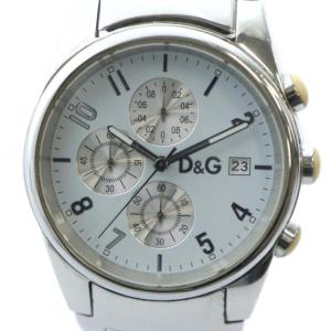 腕時計 ウォッチ クォーツ カレンダー付き クロノグラフ 白文字盤 ロゴ シルバー色 GY11 /MQ