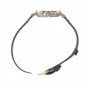 GUCCI 9000L 腕時計 ウォッチ クォーツ ロゴ レザーベルト カレンダー付き デイト ゴールド色 GY11