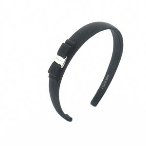 VARA ヴァラ カチューシャ ヘアアクセサリー リボン 黒 ブラック GY11 /MQ