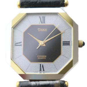 7933-799887 DUKE デューク 腕時計 ウォッチ クォーツ オクタゴン ロゴ レザーベルト