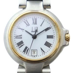 ジャンク品 腕時計 ウォッチ クォーツ カレンダー付き ローマン 白文字盤 シルバー色 GY11 /MQ