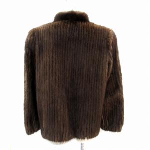 SAGA MINK 銀サガ jindo 毛皮コート ファーコート ミンク ショート丈 S 茶 ブラウン /SM23 GY18