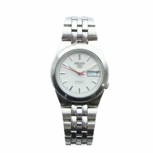 SEIKO ファイブ 5 腕時計 ウォッチ 自動巻き ロゴ カレンダー付き 7S26-02V0 白文字盤 シルバー色