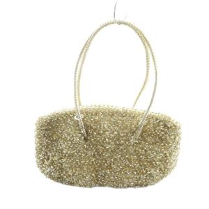 ハンドバッグ ワイヤーバック ロゴ ゴールド色 GY18 /MQ