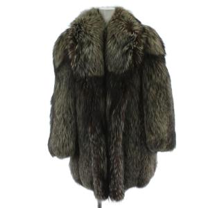 金サガ ミドルハーフ ファーコート フォックスファー ブラウン