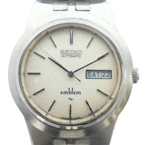 ジャンク品 2409-0030 腕時計 ウォッチ 自動巻き カレンダー付き ロゴ シルバー色 GY18