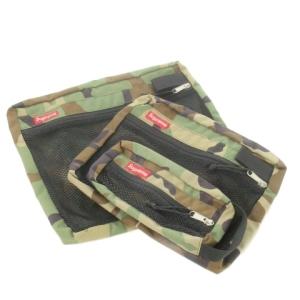 Mesh Organizer Bags 3点セット カモフラ カーキ