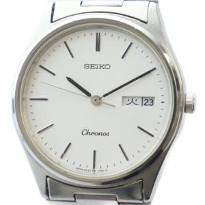 5H23-7040 Chronos クロノス 腕時計 ウォッチ クォーツ デイデイト カレンダー付き シルバー色