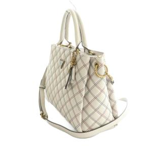 GUESS 2WAY ショルダーバッグ ハンドバッグ キルティング ステッチ ライトピンク /MI GY18