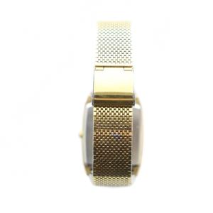 SEIKO 9021-5340 腕時計 ウォッチ クォーツ ロゴ スクエア ゴールド色 GY11 /MQ