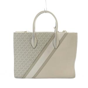 MICHAEL KORS ミレラ MIRELLA  トートバッグ  ショルダーバッグ 2WAY ハンド PVC レザー ロゴ ベージュ