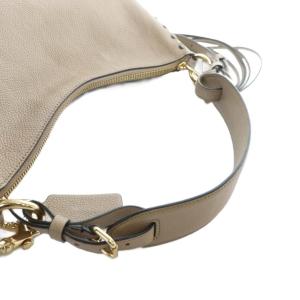 COACH 76436 ハンドバッグ ショルダー 2WAY レザー ロゴ 茶 ベージュ GY18 /MQ