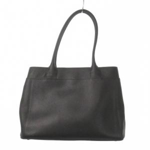 COACH トートバッグ レザー シボ革 ロゴ チャーム 黒 ブラック F31474 /MN11 GY13