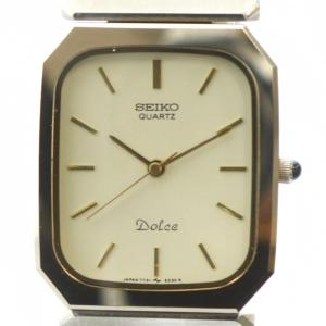 ジャンク品 7731-5200 ドルチェ DOLCE 腕時計 ウォッチ クォーツ スクエア シルバー色