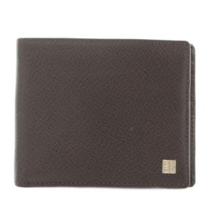 GIVENCHY 財布 お札入れ カード入れ 二つ折り レザー ロゴ 茶色 ブラウン /XZ GY13