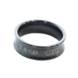 1837 ナロー チタン リング 18号 ブラック