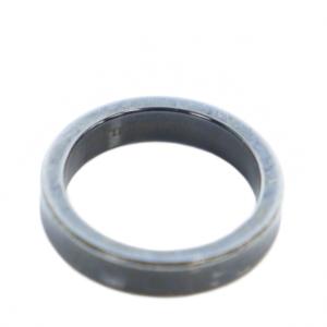 TIFFANY&Co. 1837 指輪 アクセサリー リング ロゴ 10号 黒 ブラック RM1120R GY18 /MQ OH