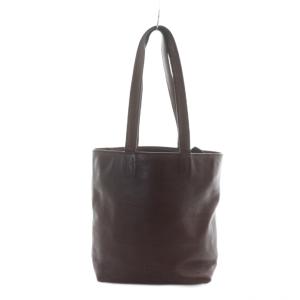 トートバッグ ハンド ロゴ レザー 茶 ブラウン GY18 /MQ