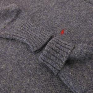 Polo by Ralph Lauren ニット セーター クルーネック 長袖 ウール ポニー刺繍 L 紫 パープル /MN27 GY18