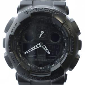 GA-100 腕時計 ウォッチ クォーツ アナデジ ロゴ カレンダー付き 黒 ブラック GY18 /MQ