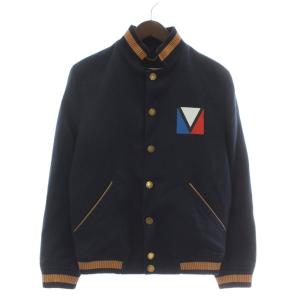 ガストンVスタジャン リネン混 44 ネイビー RM121 H1BS62BOE