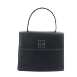 ハンドバッグ フォーマル ロゴ レザー 黒 ブラック GY18 /MQ