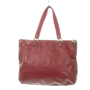 COACH デイジー ポピー リキッド グロス トートバッグ レザー タック ロゴ ハート 赤 レッド F20004