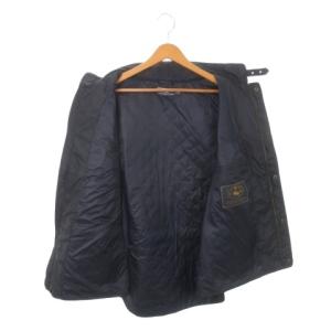Polo by Ralph Lauren キルティングベスト 中綿 スタンドカラー ジップアップ ベルトデザイン ロゴ XL 紺 ネイビー /MN23
