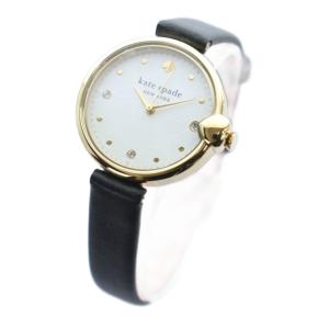 kate spade new york KSW1786 腕時計 ウォッチ クォーツ レザーベルト 白文字盤 ゴールド色 GY18 /MQ