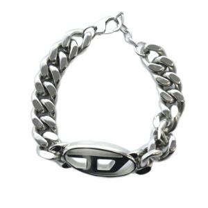 ブレスレット アクセサリー バングル ロゴ チェーン シルバー色 GY18 /MQ
