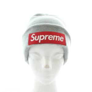 ×NEW ERA ニット帽 グレー