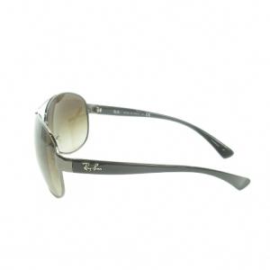 Ray-Ban サングラス メタルフレーム パイロット ティアドロップ ロゴ 67 13 130 黒 ブラック ブラウンカラーレンズ