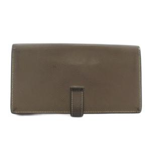 HERMES ベアンスフレ 長財布 ブラウン