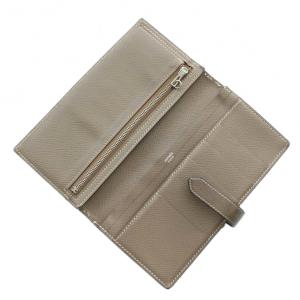 HERMES ベアンスフレ 長財布 ブラウン