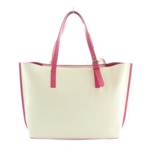 Samantha Thavasa DELUXE 2WAY トートバッグ ショルダーバッグ バイカラー 白 ホワイト ピンク /MI GY17