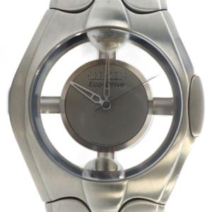 B080-H26833 Eco-Drive エコドライブ 腕時計 ウォッチ ソーラー ロゴ シルバー色