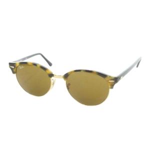 ラウンド サングラス 51 19 145 ブラウン ゴールドカラー 金色 ロゴ RB4246 /MN3