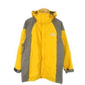 GORE-TEX マウンテンパーカー ジップアップ 配色 ロゴ アウトドア L 黄 イエロー /AO7