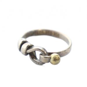 ラブノット フック＆アイ リング Silver925 シルバーカラー