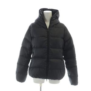 ダウンジャケット 長袖 ジップアップ フード ロゴ 40 M グレー GY18 /MQ