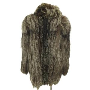 SAGA FOX 銀サガ フォックスファーコート 13 ブラウン ホワイト