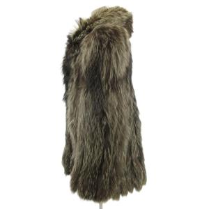 SAGA FOX 銀サガ フォックスファーコート 13 ブラウン ホワイト