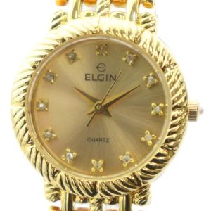 FK-985-UT 腕時計 ウォッチ クォーツ 石付き ロゴ ゴールド色 GY18 /MQ