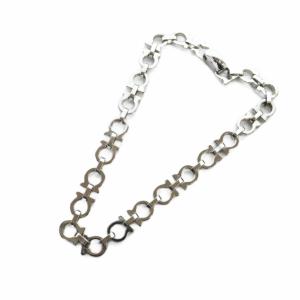 Salvatore Ferragamo ネックレス アクセサリー ガンチーニ ロゴ シルバー色 GY18 /MQ