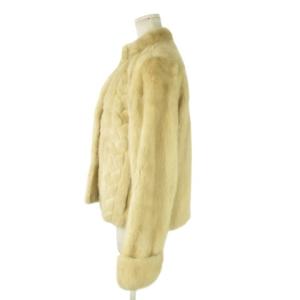 SAGA MINK 銀サガ パールミンク ファー コート F ベージュ