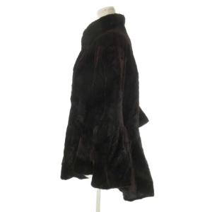 BALMAIN PIERRE BALMAIN ジャケット ファーポンチョ シェアードミンク ブラウン
