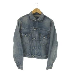 ジャケット デニム Gジャン ジージャン ウォッシュ加工 S 青 ブルー /AO8 GY18
