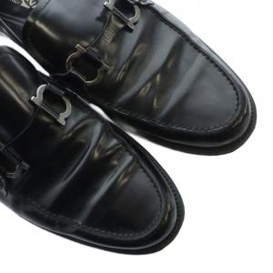 Salvatore Ferragamo ローファー ガンチーニ 8.5 ブラック