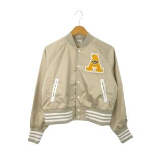 W VARCT BOMBER COLLEGE ボンバージャケット 相良刺繍 トレフォイル スリーストライプス