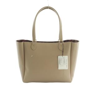 MARY QUANT トートバッグ PVC ロゴ ベージュ /MI GY18